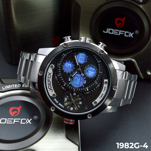 RELOJ JOEFOX ANA-DIG METAL TRES HRS HM