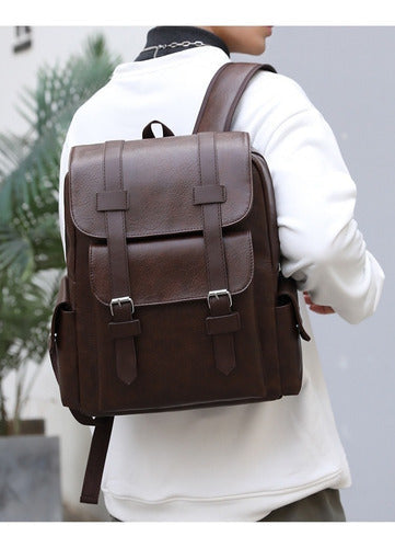 MORRAL CUERO VINTAGE