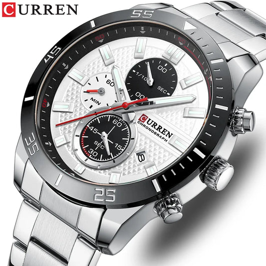 RELOJ HOMBRE CURREN PULSO ACERO