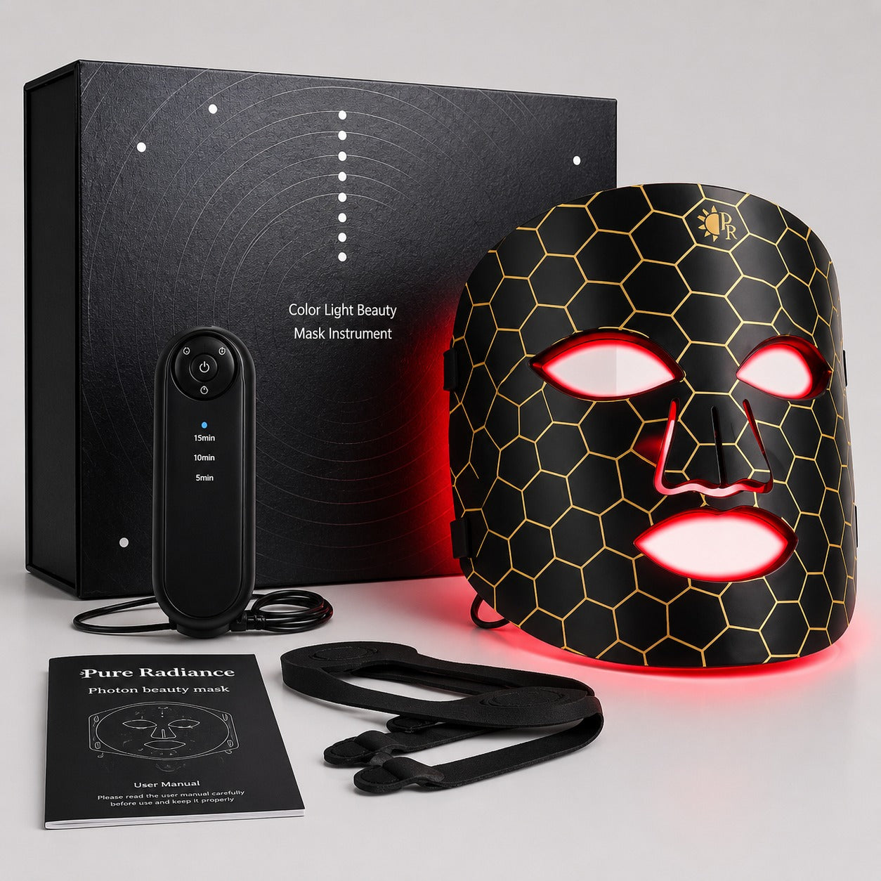 MASCARILLA LED FACIAL TERAPIA 7 COLORES